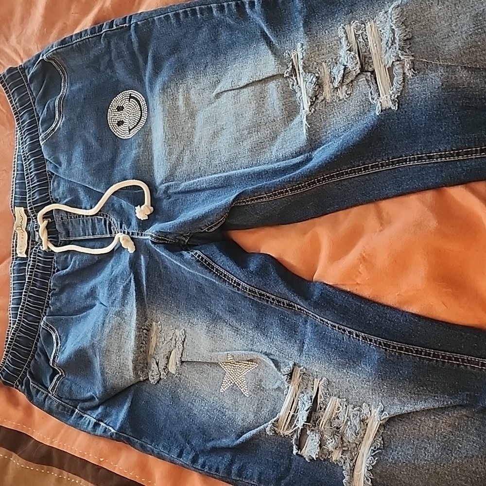 Cato Capri smiley and star jeans